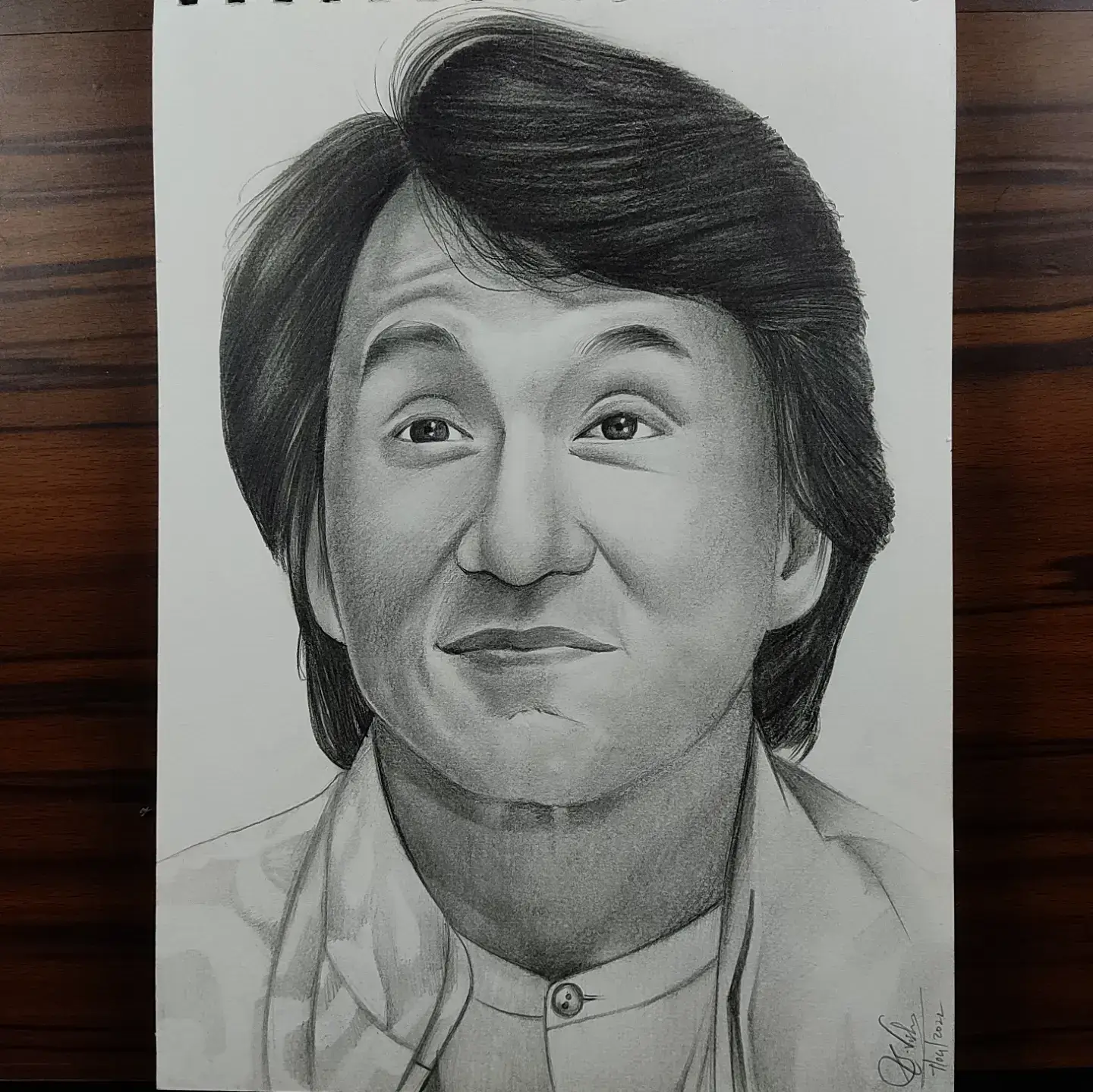 A portrait drawing of the Legendary Actor Jackie Chan by me