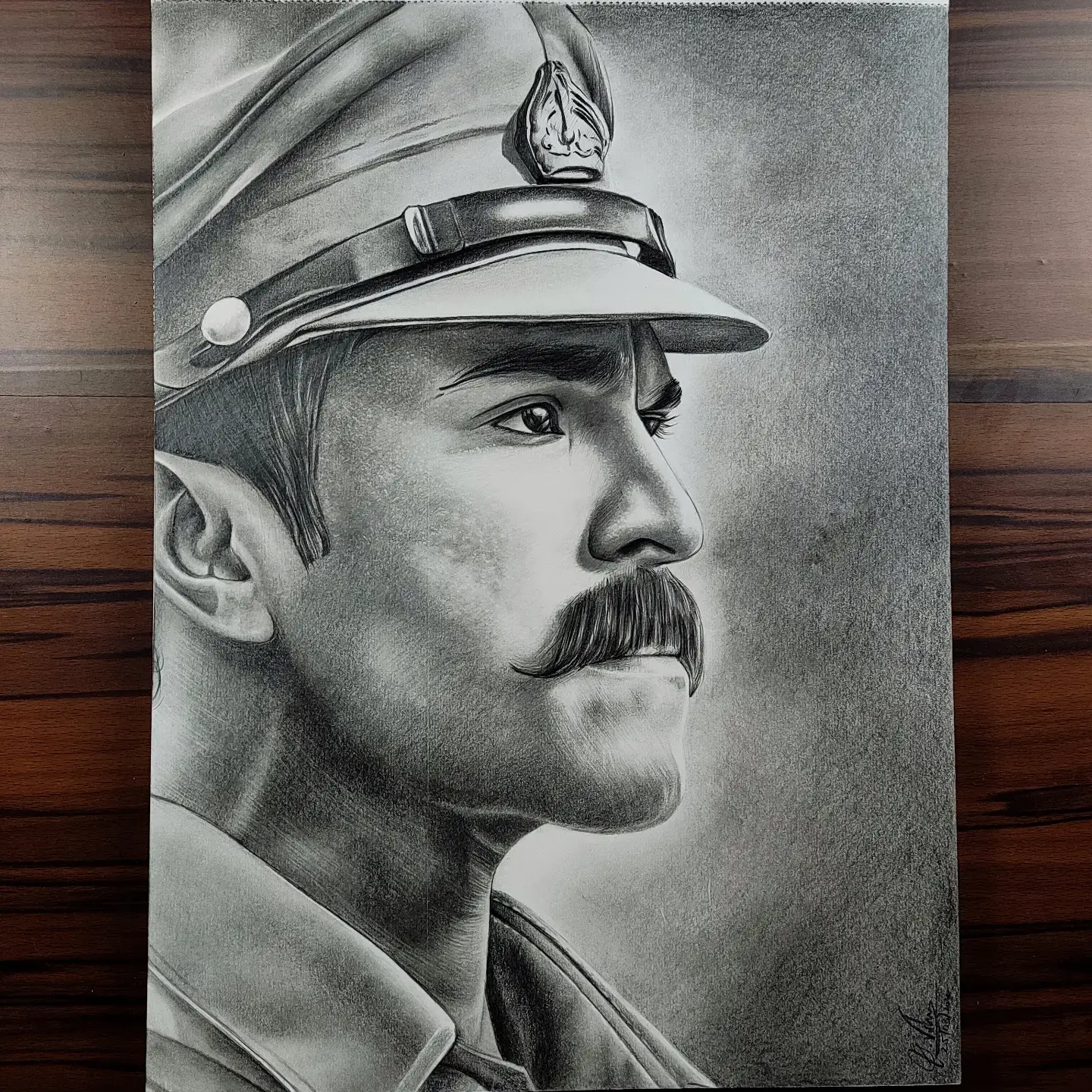 A portrait drawing of Ram Charan by me